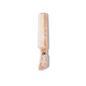 7.75" Tortoise Shell & Ivory Acetate Lockhart's Comb - The best comb you'll ever use! 100% cellulose acetate - Lockhart's Authentic Grooming Company, LLC