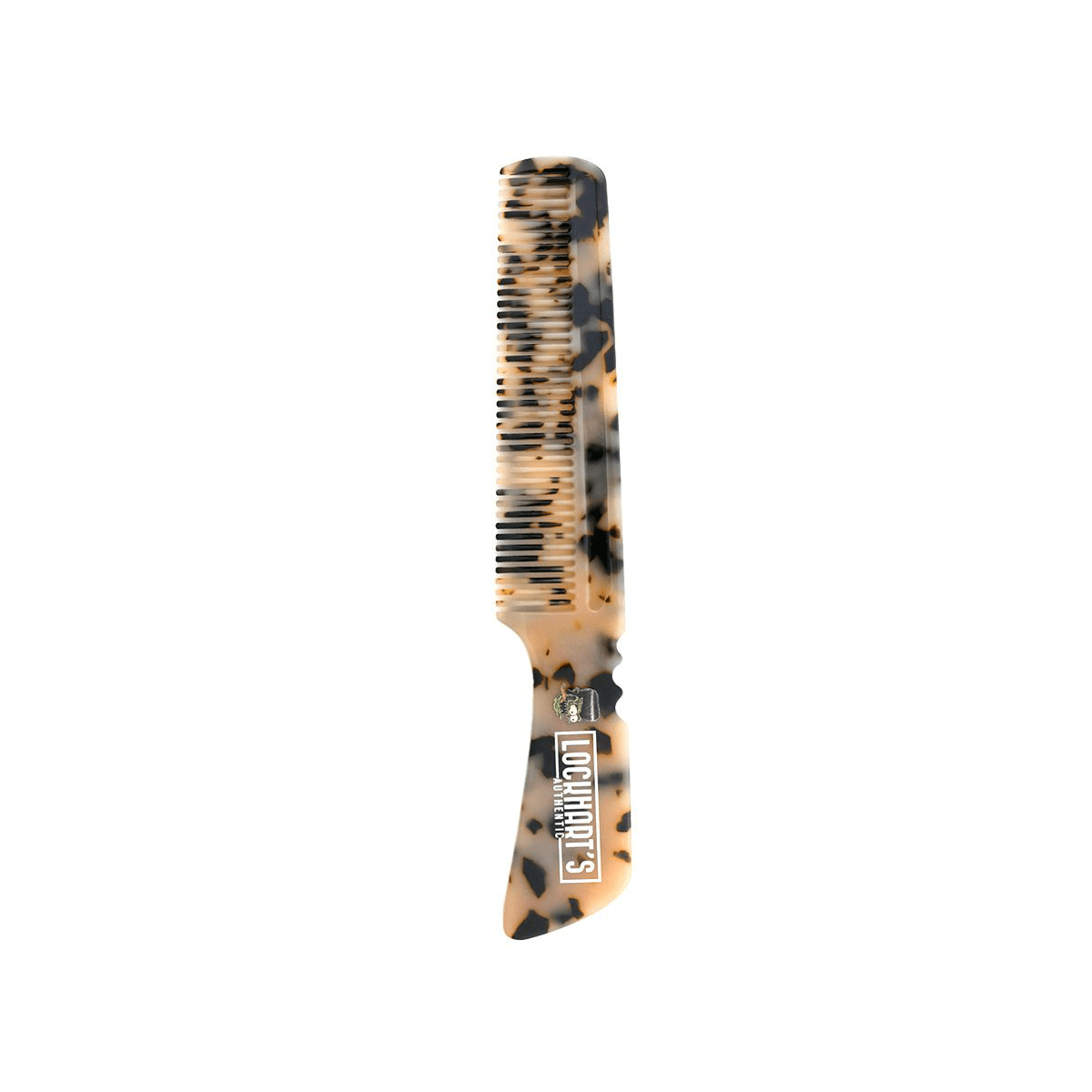 7.75" Tortoise Shell & Ivory Acetate Lockhart's Comb - The best comb you'll ever use! 100% cellulose acetate - Lockhart's Authentic Grooming Company, LLC