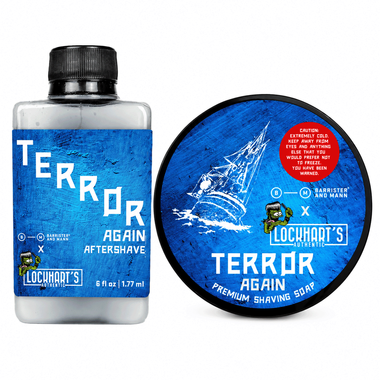 Lockhart's X Barrister & Mann: Terror Again Shave Soap + Aftershave