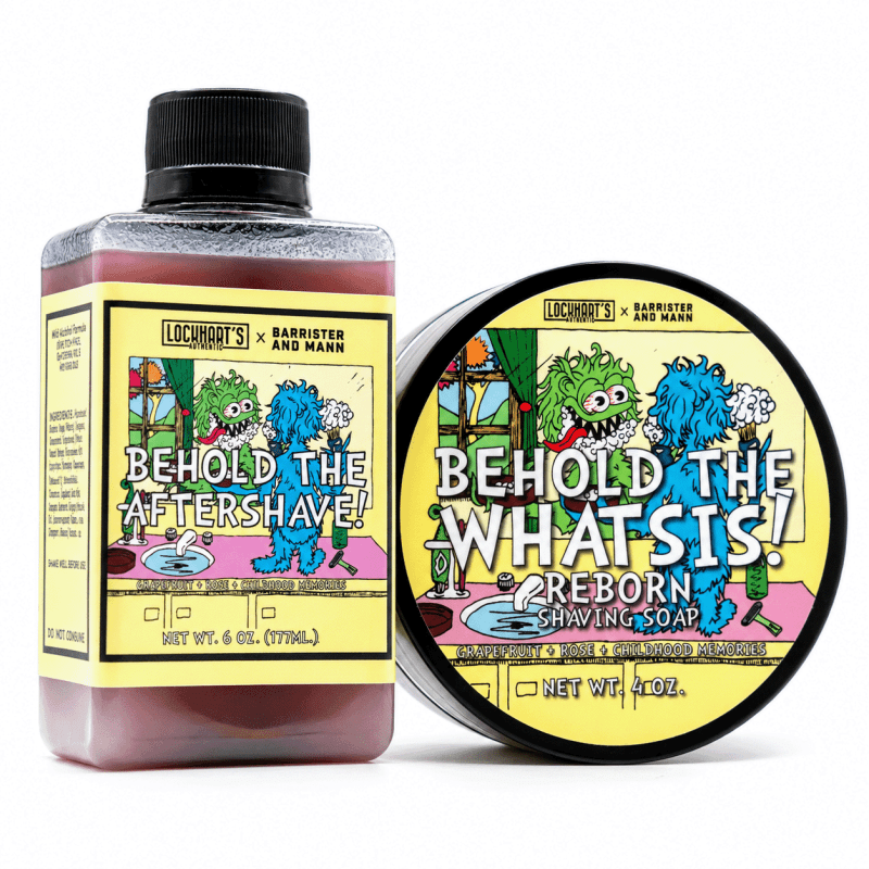 Behold the Whatsis Reborn Shave Soap + Aftershave | Lockhart's X Barrister and Mann - Lockhart's Authentic Grooming Company, LLC