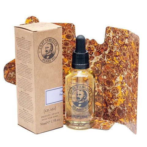 Captain Fawcett Private Stock Beard Oil Large - Lockhart's Authentic Grooming Company, LLC