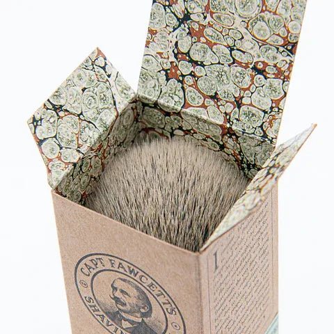 Captain Fawcett Shaving Brush Faux Badger - Lockhart's Authentic Grooming Company, LLC