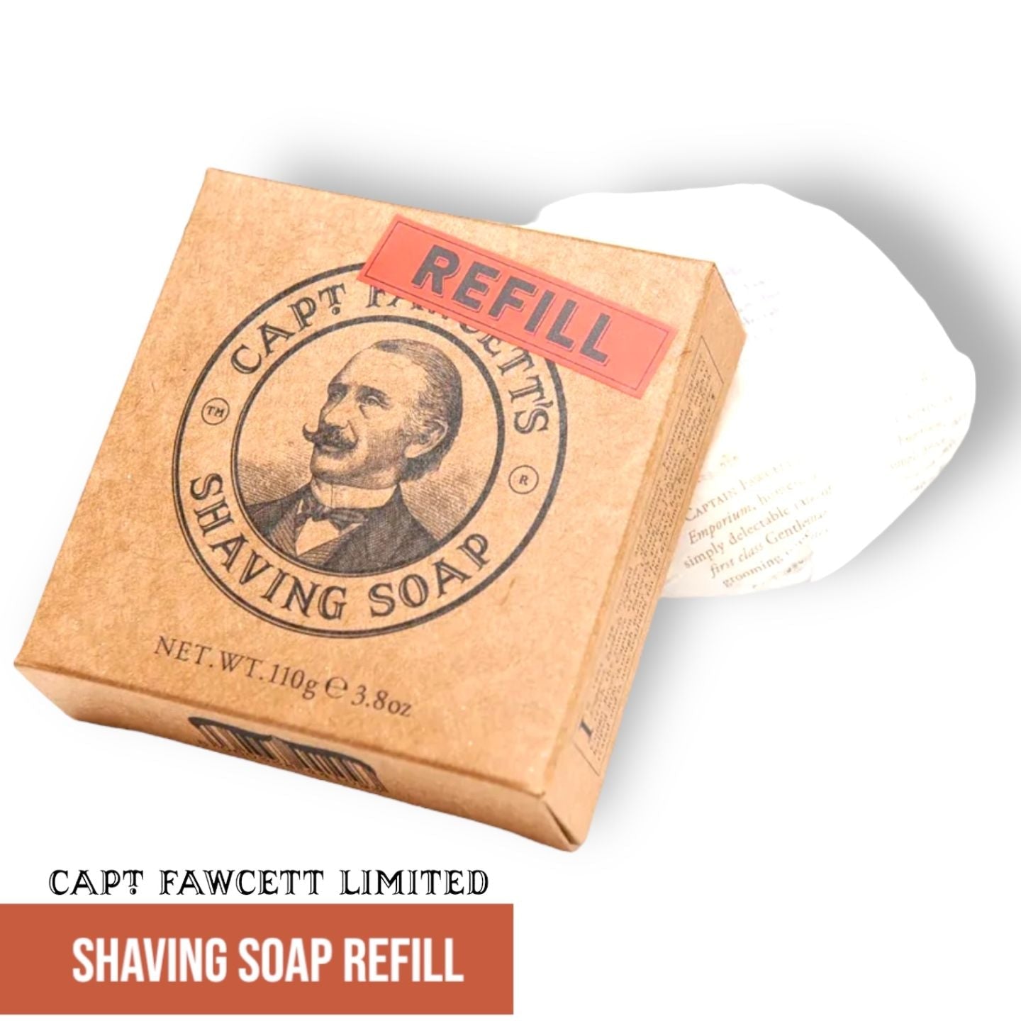 Captain Fawcett Shaving Soap Scapicchio Refill - Lockhart's Authentic Grooming Company, LLC