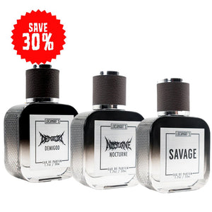 EDP Fragrance 3 pack bundle - Demigod - Nocturne - Savage - Lockhart's Authentic Grooming Company, LLC