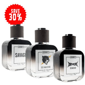 EDP Fragrance 3 pack bundle - Sex Machine - Savage - Demigod - Lockhart's Authentic Grooming Company, LLC