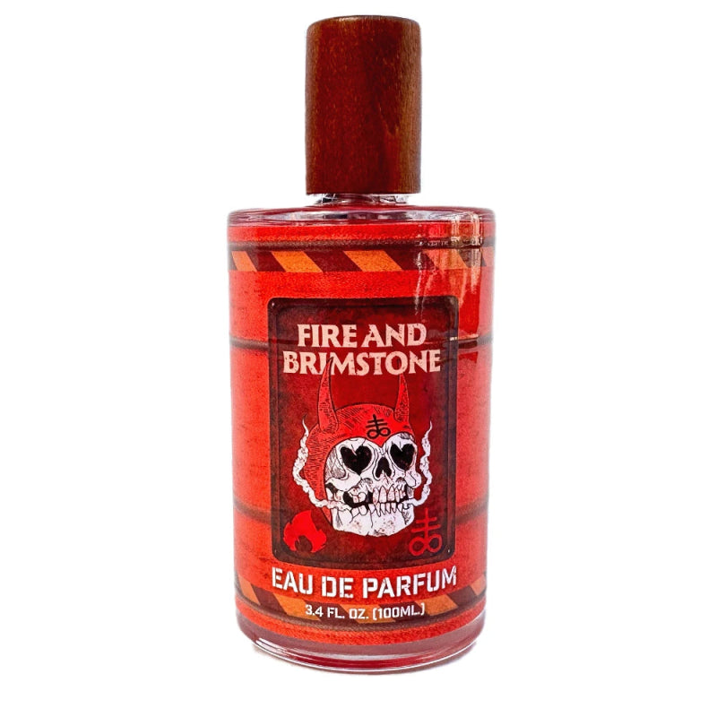 Fire and Brimstone EDP Cologne - Lab Leaks Special Edition Toxic Waste Barrel Bottle 3.4oz - Lockhart's Authentic Grooming Company, LLC