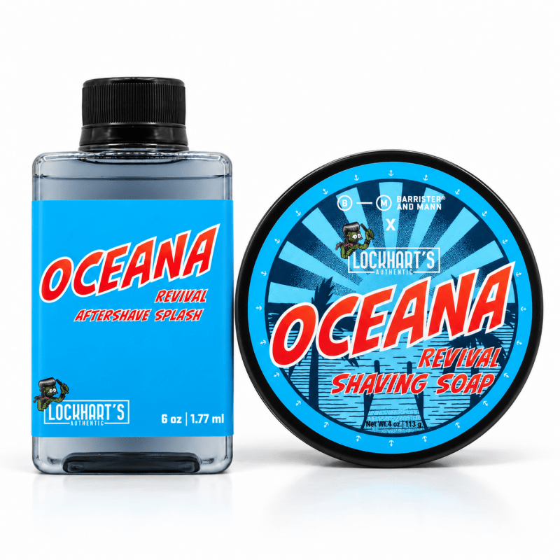 Oceana Shave Soap + Aftershave Bundle | Lockhart's X Barrister and Mann - Lockhart's Authentic Grooming Company, LLC